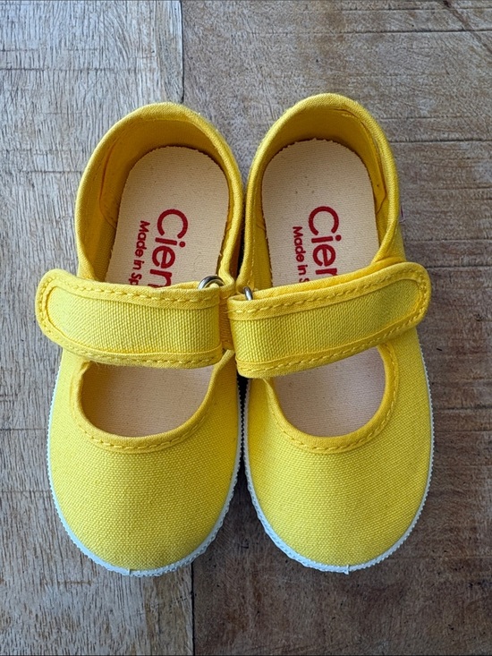 Cienta Other - Like new Cienta Yellow Canvas Mary Jane Shoes size 21